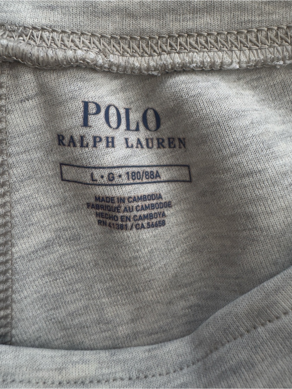 Polo by Ralph Lauren Heather Light Grey Drawstring Joggers - Picture 9 of 11